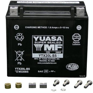 ユアサ YUASA ユアサバッテリー YTX20L-BS WO店