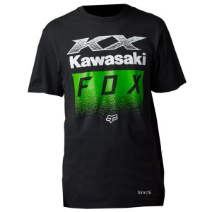 フォックス FOX Tシャツ カワサキ 黒 Lサイズ WO店