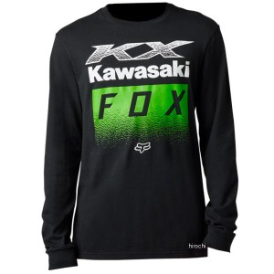 フォックス FOX ロングスリーブTシャツ カワサキ 黒 Lサイズ WO店