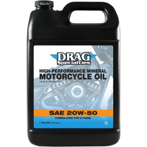 DRAG Specialties ドラックスペシャリティーズ エンジンオイル DRAG 鉱物油 20W-50 1ガロン(3.8L) 3601-0769 WO店