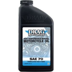 DRAG Specialties ドラックスペシャリティーズ エンジンオイル DRAG 鉱物油 SAE 70 1クォート(946ml) 3601-0770 WO店