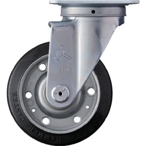 420SR125  ハンマーキャスター(株) ハンマー 旋回式ゴム車輪 125mm 420S-R125 WO店