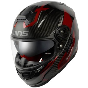 ウインズ WINS フルフェイスヘルメット A-FORCE RS FLASH type C カーボン/アイアンレッド Lサイズ WO店