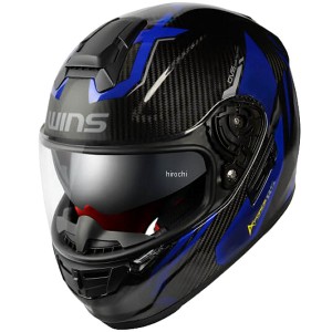 ウインズ WINS フルフェイスヘルメット A-FORCE RS FLASH type C カーボン/アルマイトブルー M-Slimサイズ WO店