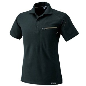 TSデザイン ワークニットショートポロシャツ 黒 Lサイズ WO店