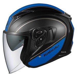 オージーケーカブト OGK KABUTO ジェットヘルメット EXCEED DELIE フラットブラックブルー XLサイズ 4966094577155 WO店