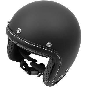 TNK工業 ジェットヘルメット JS-65GX ステッチマットブラック ディープフリーサイズ(58-60cm) WO店