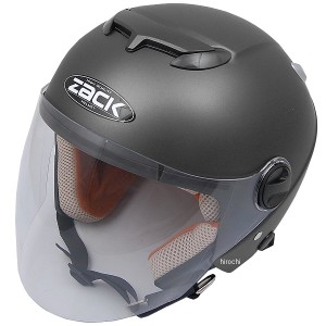 TNK工業 ジェットヘルメット ZACK ハーフマットガンメタ フリーサイズ 58-59cm WO店