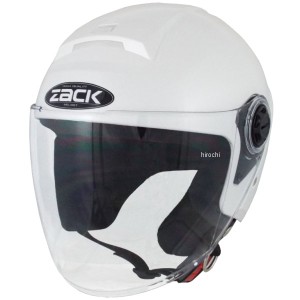 TNK工業 ジェットヘルメット ZACK ZR-20 シールド付きJET パールホワイト フリーサイズ (58-59cm) WO店