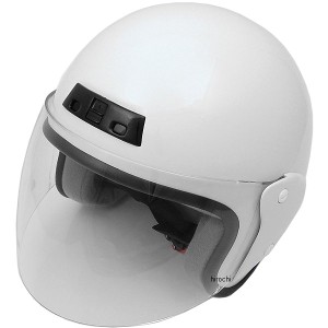 NBS バイクパーツセンター ジェットヘルメット 白 フリーサイズ(57-60cm未満) WO店