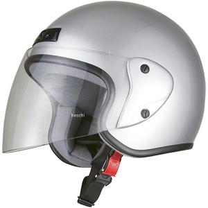 NBS バイクパーツセンター ジェットヘルメット シルバー フリーサイズ(57-60cm未満) WO店