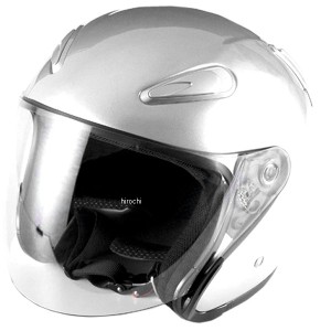 A221 NBS バイクパーツセンター ジェットヘルメット エアロフォルム シルバー Lサイズ(59-60cm未満) WO店