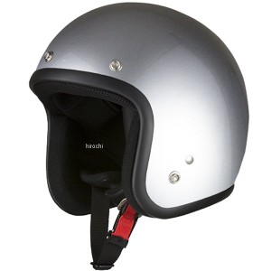 NBS バイクパーツセンター スモールジェットヘルメット シルバー フリーサイズ(57-60cm未満) WO店