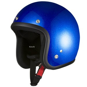 NBS バイクパーツセンター スモールジェットヘルメット ブルーラメ フリーサイズ(57-60cm未満) WO店