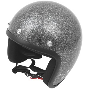 NBS バイクパーツセンター スモールジェットヘルメット ブラックラメ フリーサイズ(57-60cm未満) WO店