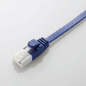 エスコ ESCO 1.5m フラットLANケーブル (CAT6A準拠) [ブルー] EA764BC-101.5A WO店