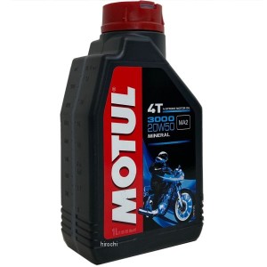 モチュール MOTUL 3000 鉱物油 4スト エンジンオイル 20W50 1リットル MOT31 WO店