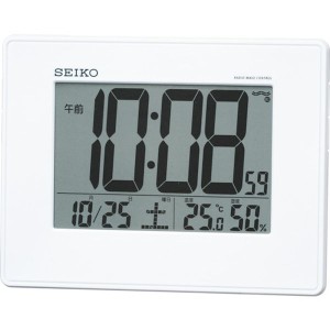 セイコークロック(株) SEIKO 温湿度計付き掛置兼用電波時計 SQ770W WO店