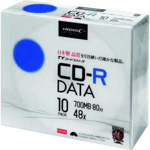 (株)磁気研究所 ハイディスク CD-R 10枚スリムケース入り TYCR80YP10SC WO店