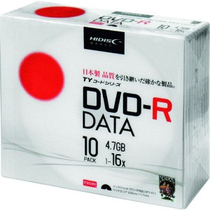 (株)磁気研究所 ハイディスク 記録メディアDVD-Rデータ用 10枚 TYDR47JNP10SC WO店