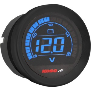 コソ KOSO 電圧計 2インチ(51mm) 04年-13年 黒 WO店