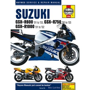 ヘインズ Haynes マニュアル 整備書 00年-03年 スズキ GSX-R600、GSX-R750、GSX-R1000 WO店