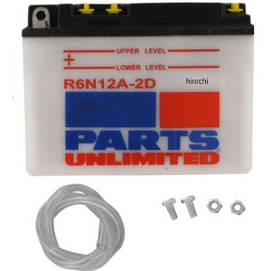 パーツアンリミテッド Parts Unlimited 液別 バッテリー 開放型 6V Y6N12A-2D WO店