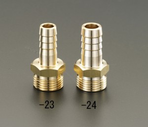 エスコ ESCO 3/4"ASHx18mm オスねじステム(アメリカネジ用) EA124GC-24 WO店