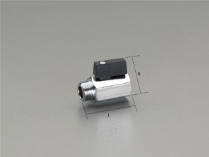 エスコ ESCO G 1/4"xRc 1/4" ミニボールバルブ EA470MA-2 WO店