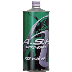 アッシュオイル A.S.H OIL PSE MOTO-SPEC 半化学合成 4サイクル エンジンオイル 10W-40 1L H-ASH-2000 WO店