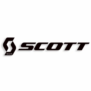 スコット SCOTT ホリゾンタル ダイカットステッカー 黒 15cm WO店