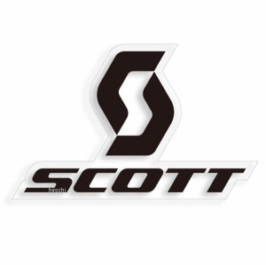 スコット SCOTT バーチカル ステッカー 黒 12cm WO店