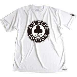 エースカフェロンドン ACE CAFE LONDON ドライTシャツ FLAG 白 Mサイズ WO店