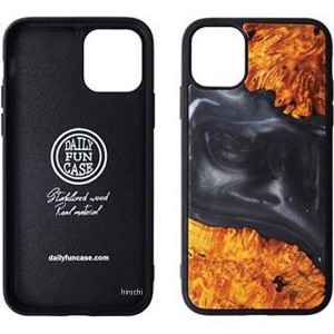 GOODS グッズ Stabilized wood ケース iPhone11 黒 DFC000-0001 WO店