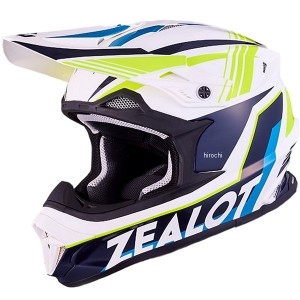 ジーロット ZEALOT オフロードヘルメット MadJumper* GRAPHIC 青/黄 XLサイズ MJ0019/XL WO店