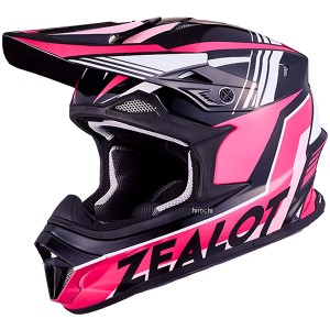 ジーロット ZEALOT オフロードヘルメット MadJumper* GRAPHIC ピンク/黒 Mサイズ MJ0020/M WO店