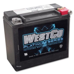 ウエストコ WESTCO バッテリー Platinum 12V/18Ah YTX20L-BS、YB18L-A互換品 p-wcp20l WO店