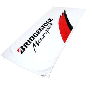 ブリヂストン BRIDGESTONE バスタオル ブリヂストン モータースポーツ 白 フリーサイズ WO店