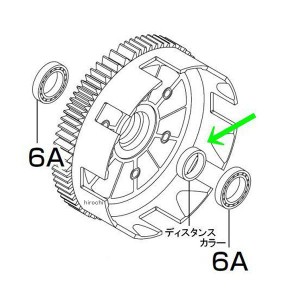 SP武川 ダイカストクラッチカバー リペアパーツ用 ディスタンスカラー 1個 モンキー ゴリラ WO店