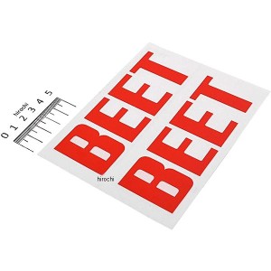 ビート BEET ステッカー BEET S 赤 WO店