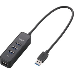 U3HT405BBK  エレコム(株) エレコム マグネット付き4ポートUSB3.0ハブ バスパワー専用モデル ブラック U3H-T405BBK WO店