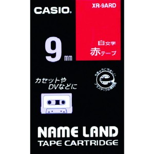 XR9ARD  カシオ計算機(株) カシオ カシオ ネームランド用赤テープに白文字9mm XR-9ARD WO店