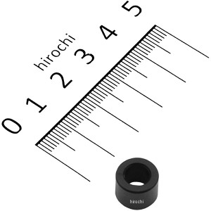 キタコ アルミスペーサーカラー(黒・M6用) 11×6.2×8 WO店