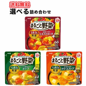 明治まるごと野菜じっくり煮込んだスープ/ミネストローネ、ポトフ、鶏だし白湯/選べるスープ 2種類【200g×6袋】2箱 送料無料