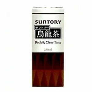 サントリー 烏龍茶 ウーロン茶　250ml× 24本　紙パック〔Suntory　サントリー　中国茶　お茶　烏龍茶　ウーロン茶　送料無料