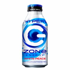 サントリー　HYPER ZONe ENERGY WHITE PEACEエナジードリンク　ボトル缶　400ml×24本入〔エナジードリンク　缶 エナジー〕ゾーン