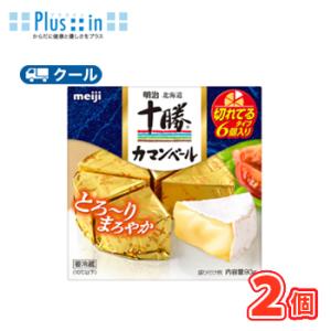 明治　北海道十勝　カマンベールチーズ　切れてるタイプ【クール便】（90g）2個　　カマンベール ワイン おつまみ チーズ cheese