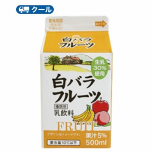 白バラ　フルーツ　【500ml×20本】　クール便/乳飲料　ミルク　フルーツ　fruit　送料無料