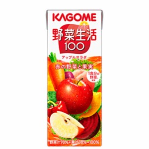 カゴメ 野菜生活１００ アップルサラダ　200ml×24本/フルーツジュース・果実ジュース/フルーツ・野菜ジュース　KAGOME/野菜生活100/まと