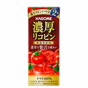 カゴメ　濃厚リコピン　195ml×24本入/2ケース 紙パック 〔トマト　tomato　とまと　野菜ジュース　野菜飲料　リコピン〕